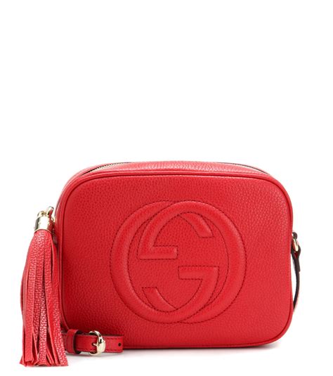 gucci soho red leather disco bag|gucci disco bag best price.